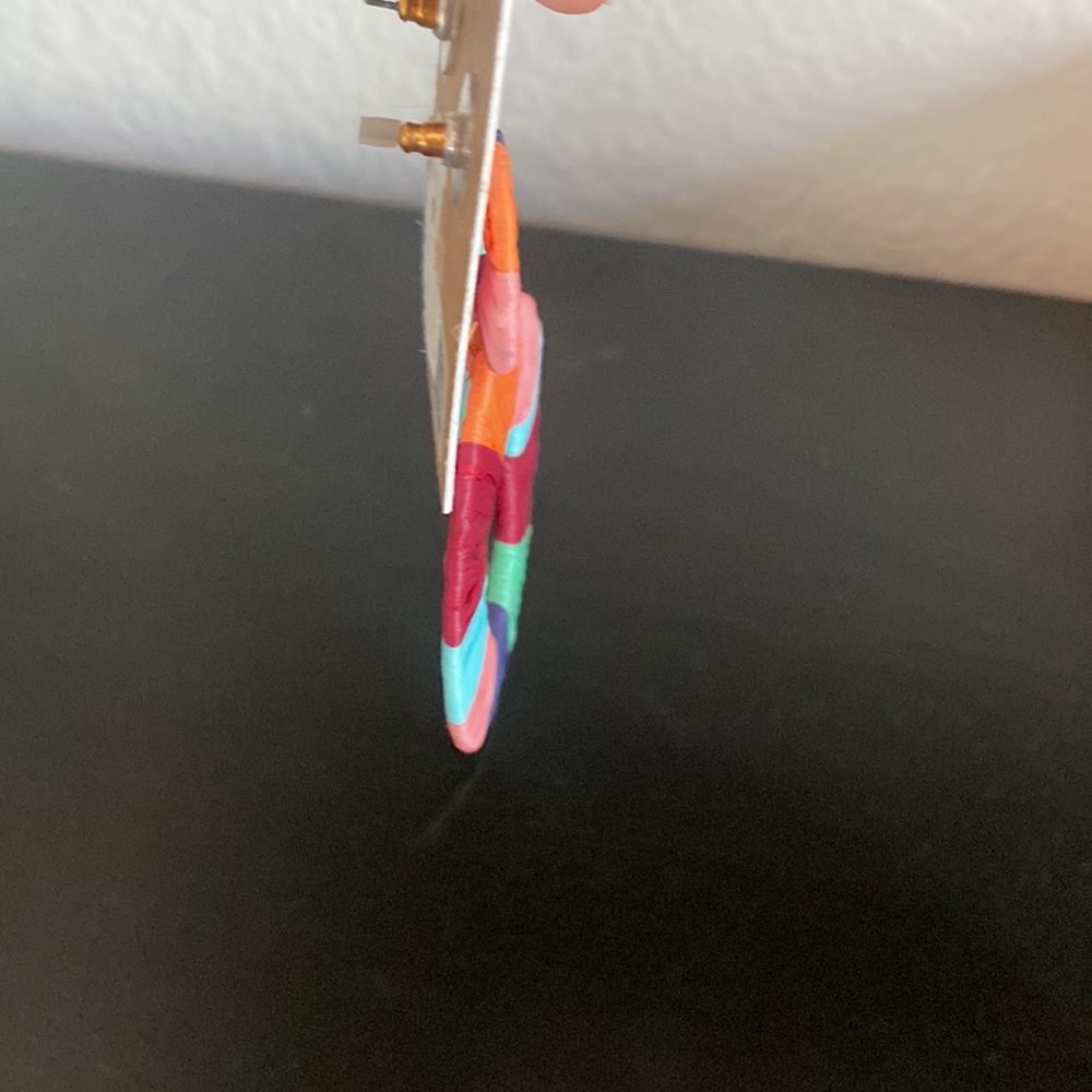 Jessica Simpson oversize multicolor statement earrings - Picture 3 of 3
